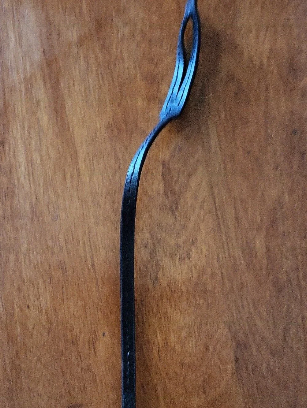 Black Spade Pendant Leather Lanyard - Designer Style